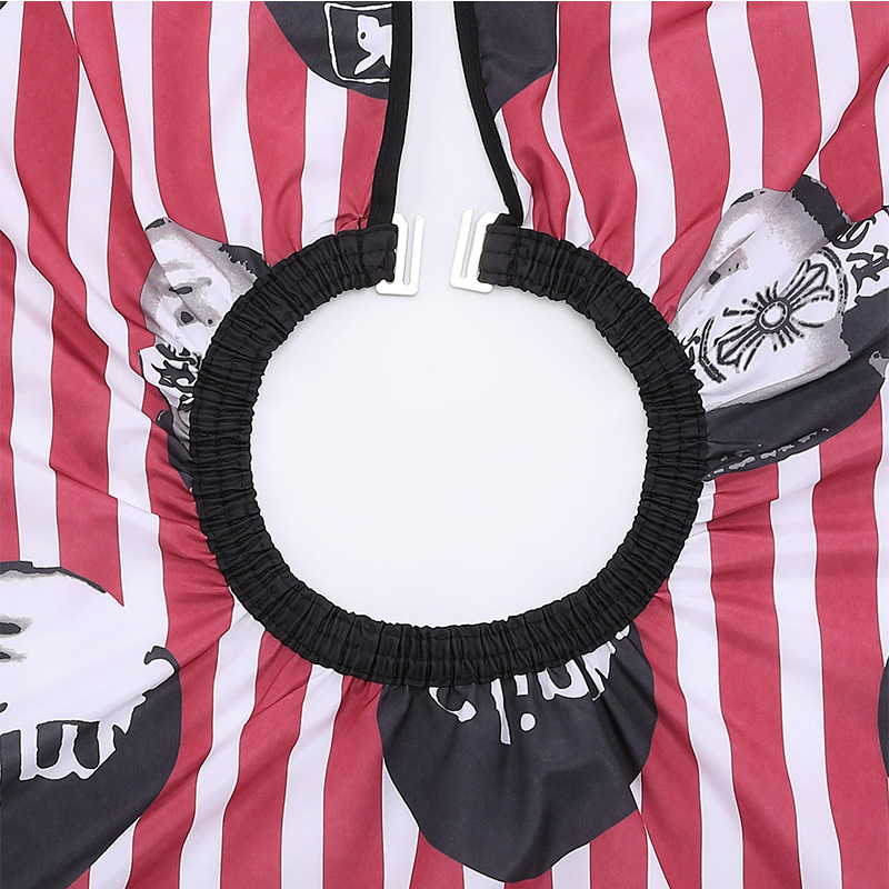 1pc Stripe Hairdresser Apron Hair Cut Cape Hairdress Gown Cape Hair Salon Barber Hair Cutting Dye Hair Apron Salon Styling Cloth