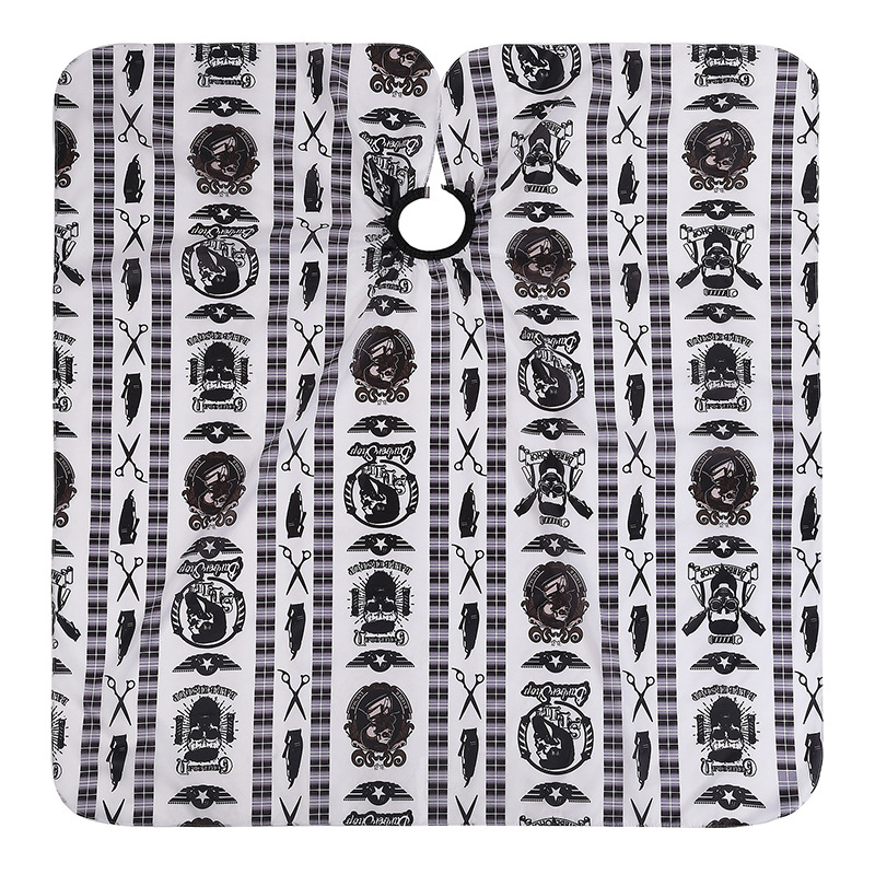 Hairdressing Retro Printed Cloth Hair Salon Into Haircut Shawl Oiled Household Hair Dyeing Barber Shop Apron Shawl
