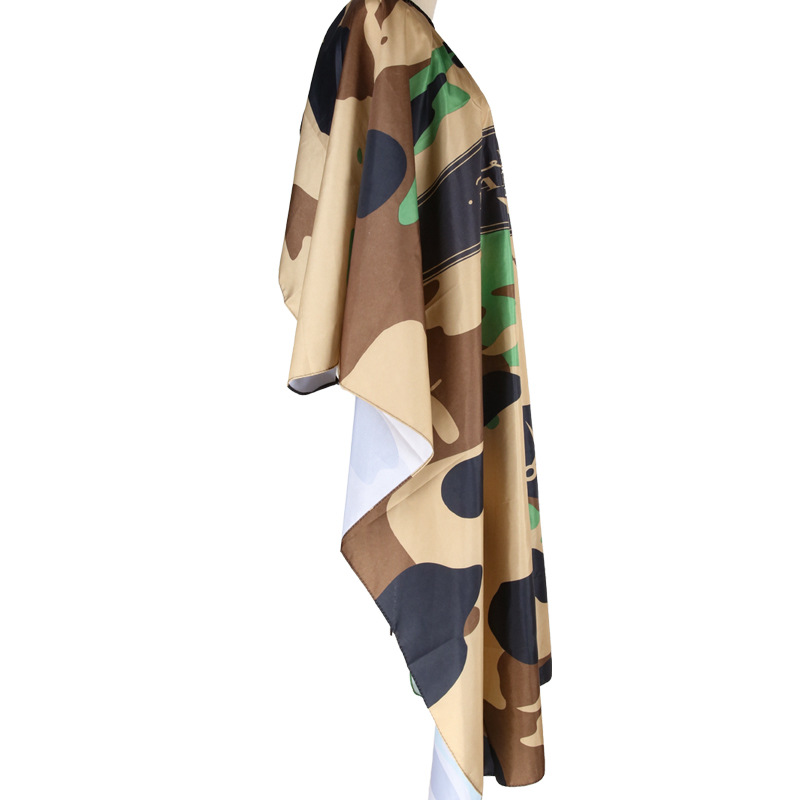 Hairdressing Cloth Camouflage Pattern Apron Haircut Cape Waterproof Hair Cutting Gown Barber Cape Hairdresser Cape Gown Cloth