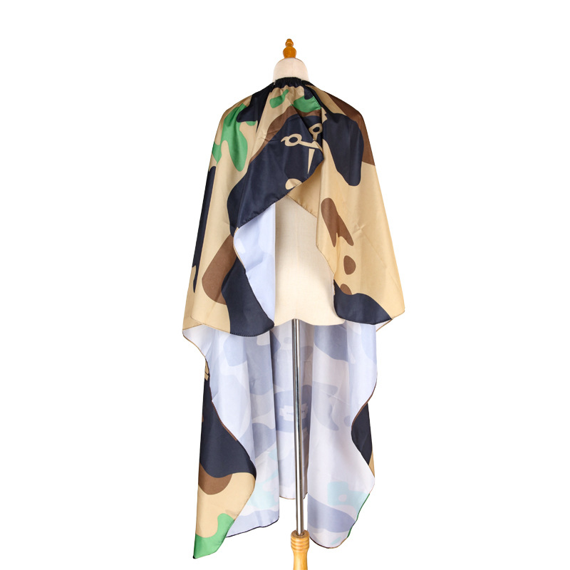 Hairdressing Cloth Camouflage Pattern Apron Haircut Cape Waterproof Hair Cutting Gown Barber Cape Hairdresser Cape Gown Cloth