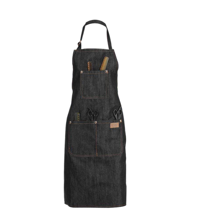 Hair Dresser for Salon Apron Hairdressing Cape Hair Cloth Cutting Dyeing Cape for Barber Shop Black Jean Styling Tools Hairdress