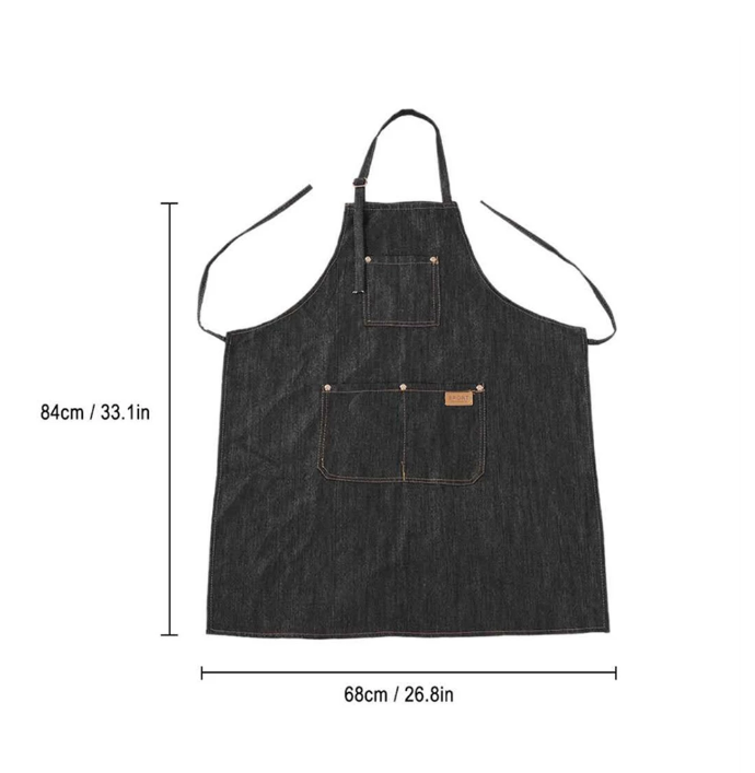 Hair Dresser for Salon Apron Hairdressing Cape Hair Cloth Cutting Dyeing Cape for Barber Shop Black Jean Styling Tools Hairdress