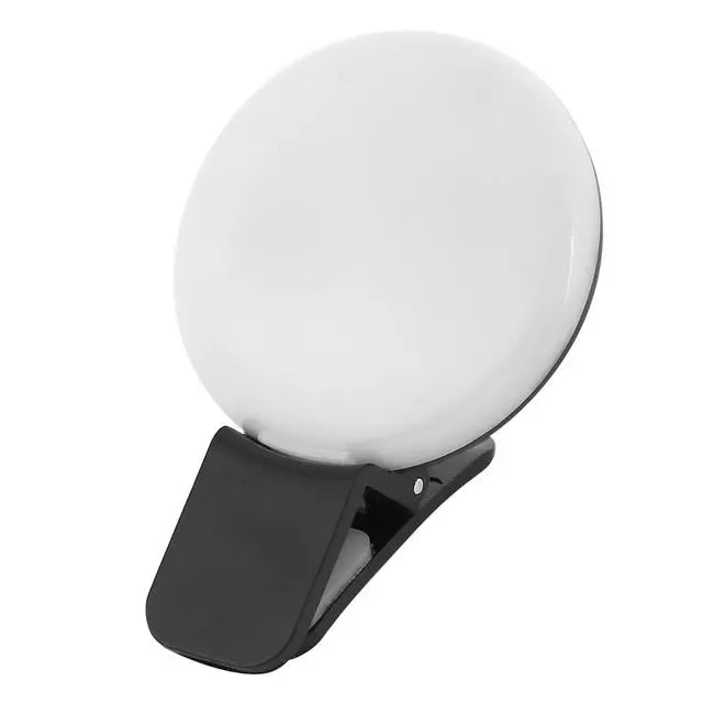 Mini Q Selfie Ring Light Portable Flash LED USB Clip Mobile Phone Fill Lamp Led Mirror Neon Sign Selfie Ring Makeup Lightings
