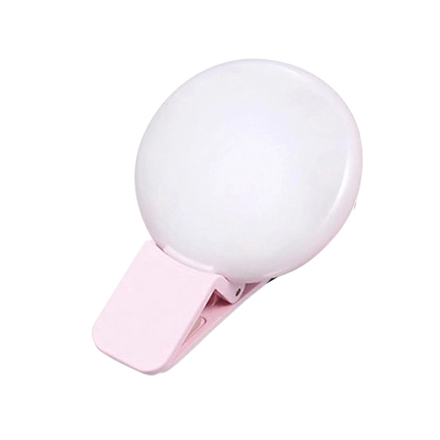 Mini Q Selfie Ring Light Portable Flash LED USB Clip Mobile Phone Fill Lamp Led Mirror Neon Sign Selfie Ring Makeup Lightings