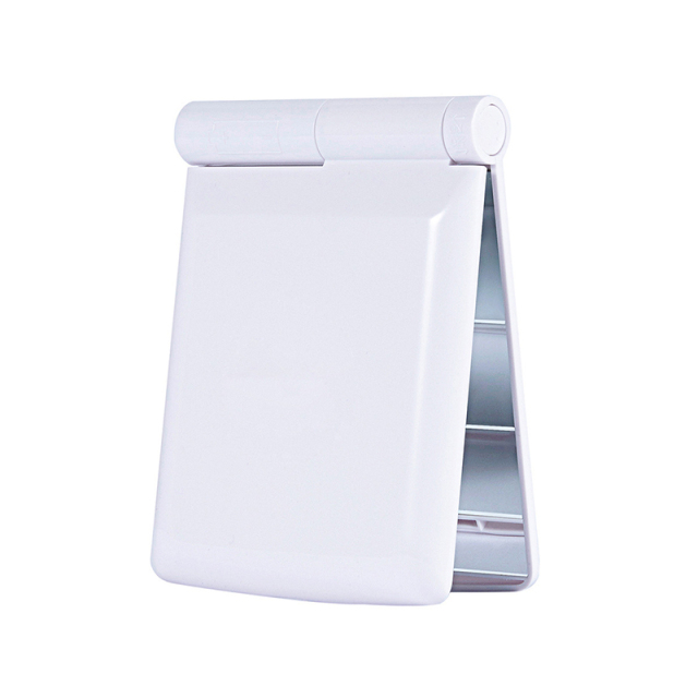 1pcs 8 LED Lights Lamps Women Foldable Makeup Mirrors Lady Cosmetic Hand Folding Portable Compact Pocket Mirror