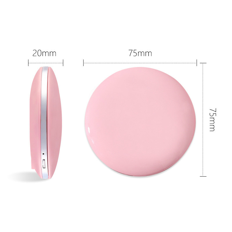 Mini LED Makeup Mirror Portable Hand Mirror USB Chargable Compact Pocket Mirror Brightness Light makeup mirror