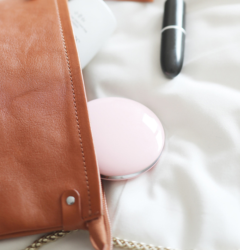 Mini LED Makeup Mirror Portable Hand Mirror USB Chargable Compact Pocket Mirror Brightness Light makeup mirror