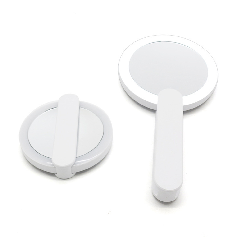 makeup mirror handle vanity mirror led vanity mirror usb small mirror with light portable makeup mirror