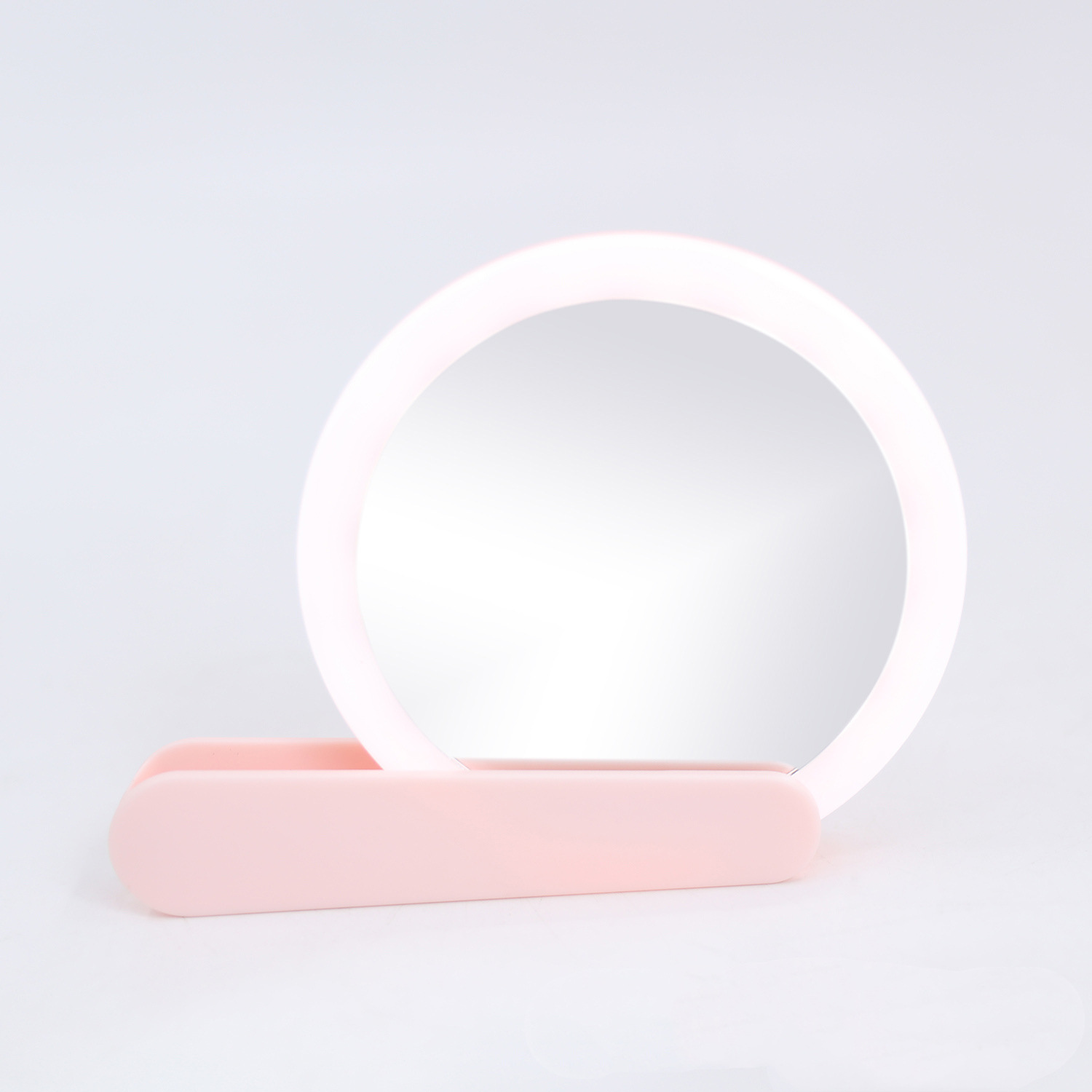 makeup mirror handle vanity mirror led vanity mirror usb small mirror with light portable makeup mirror