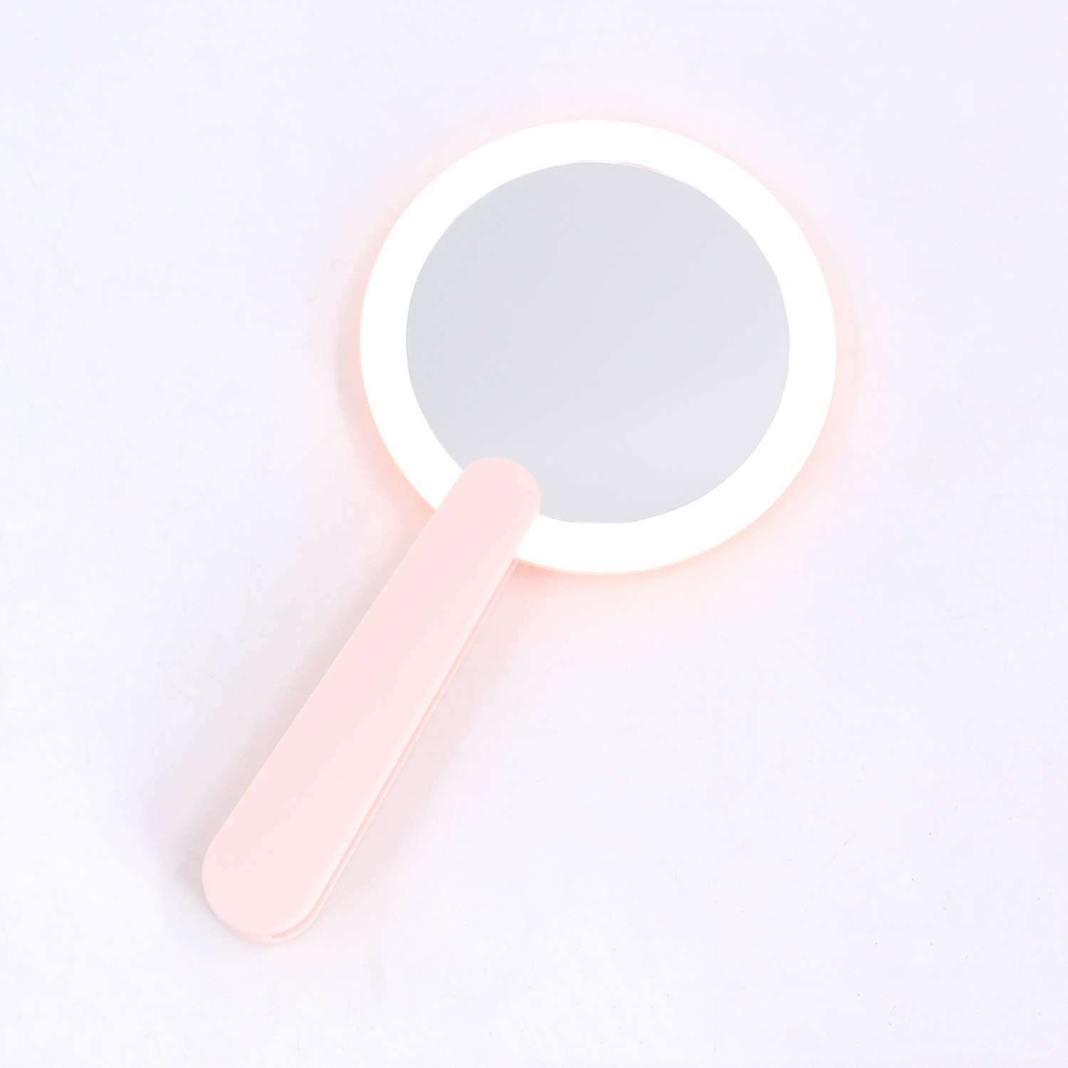 makeup mirror handle vanity mirror led vanity mirror usb small mirror with light portable makeup mirror