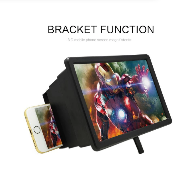 Mobile Phone Screen Magnifier Universal 3D Enlarger Magnifying Video Amplifier Projector Bracket Desktop Holder Stand For Phone