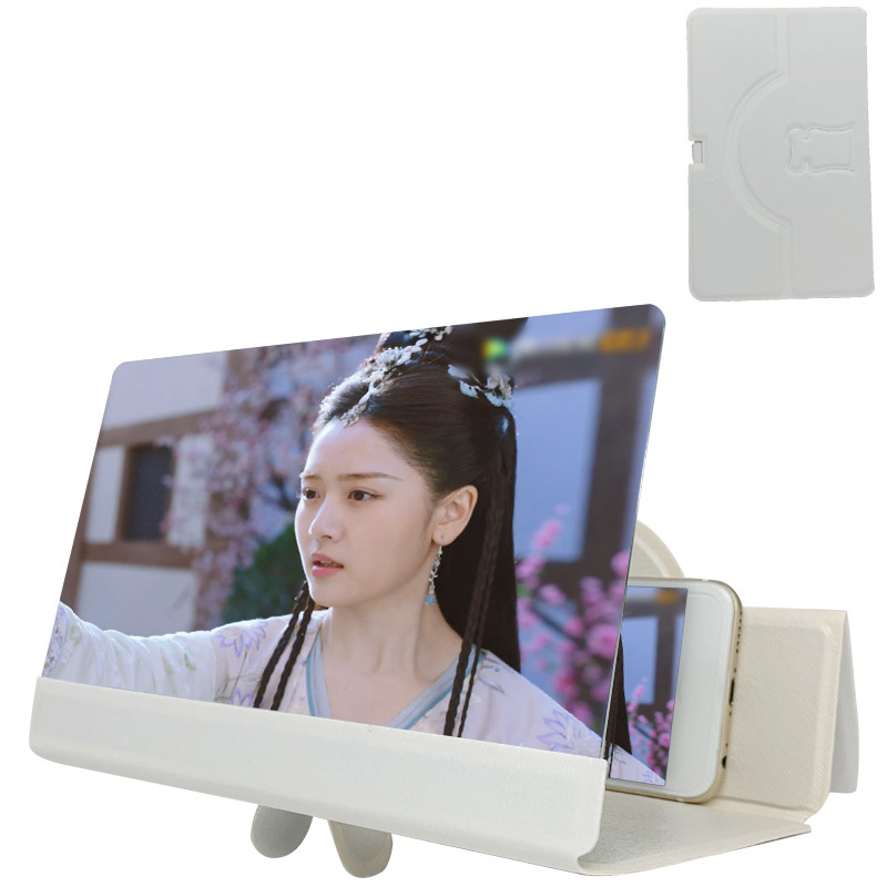 8 Inch Folding Mobile Phone 5D HD Screen Magnifier Screen Amplifier Stand Bracket Ultra HD Mobile Phone Amplifier