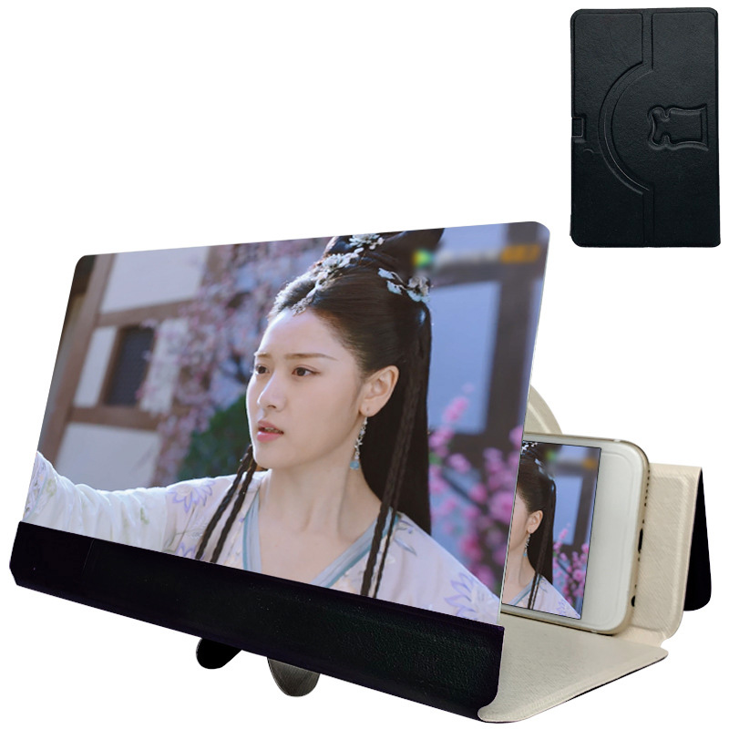 8 Inch Folding Mobile Phone 5D HD Screen Magnifier Screen Amplifier Stand Bracket Ultra HD Mobile Phone Amplifier