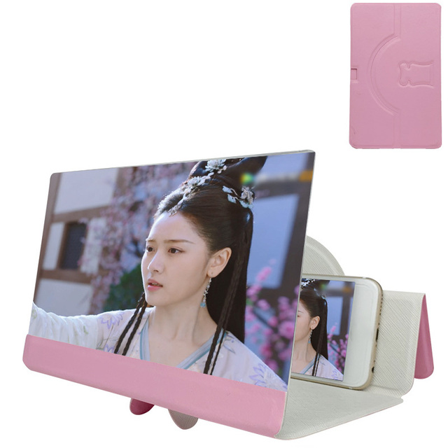 8 Inch Folding Mobile Phone 5D HD Screen Magnifier Screen Amplifier Stand Bracket Ultra HD Mobile Phone Amplifier