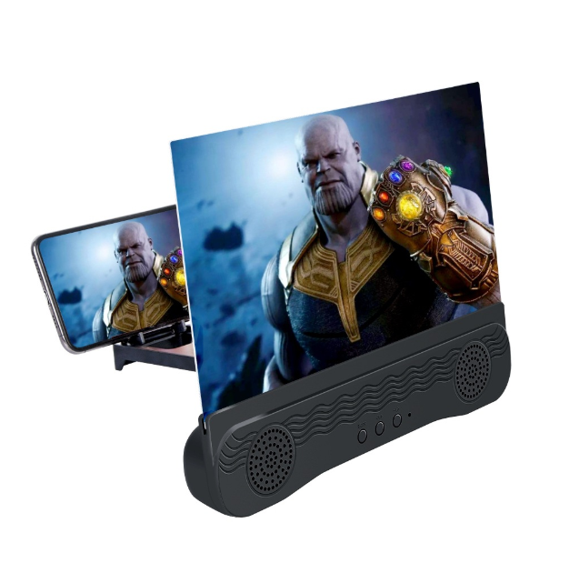 Mobile Phone Screen Amplifier Projector Bluetooth-compatible Magnifier Bracket Audio Phone Desktop Holder Stand For Video Gaming