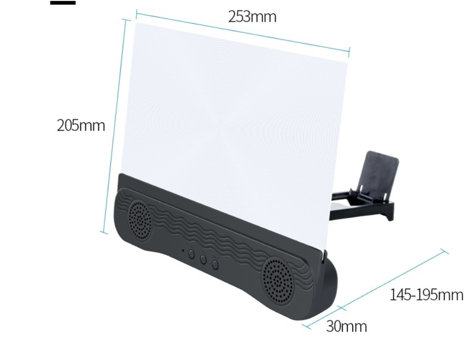 Mobile Phone Screen Amplifier Projector Bluetooth-compatible Magnifier Bracket Audio Phone Desktop Holder Stand For Video Gaming