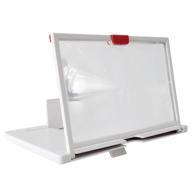 Pull-out Mobile Phone Screen Magnifier Stand 3D Enlarger Video Amplifier Projector Bracket Desktop Holder