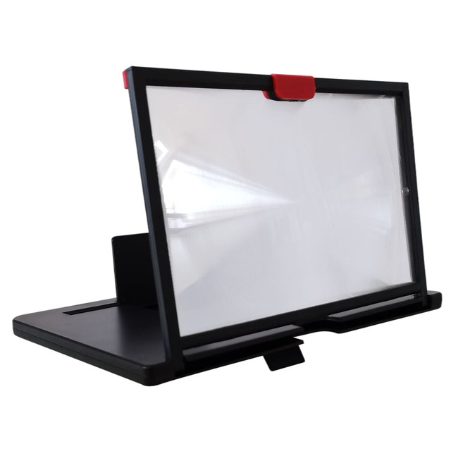 Pull-out Mobile Phone Screen Magnifier Stand 3D Enlarger Video Amplifier Projector Bracket Desktop Holder