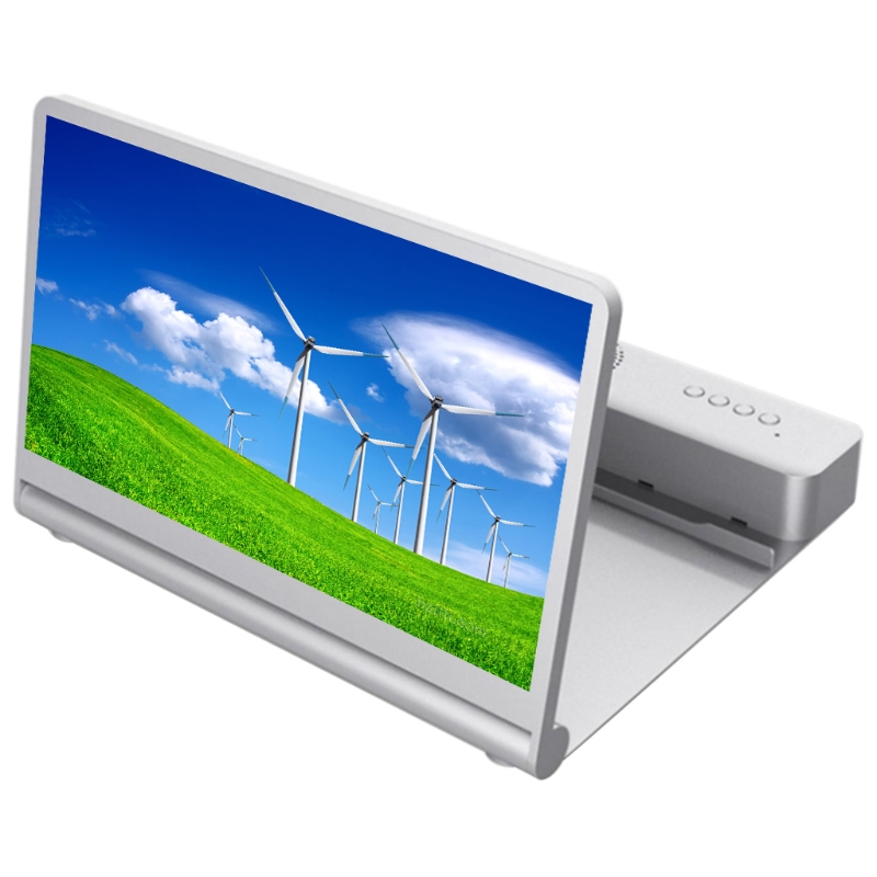 3D Video Screen Amplifier Folding Enlarged Expander Stand Holder Eyes Protection with Bluetooth Speaker