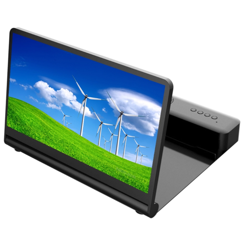 3D Video Screen Amplifier Folding Enlarged Expander Stand Holder Eyes Protection with Bluetooth Speaker