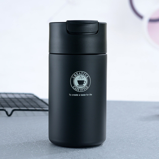 450ml Double Stainless steel 304 Coffee Mug Leak-Proof Thermos Mug Travel Thermal Cup Thermosmug For Gifts