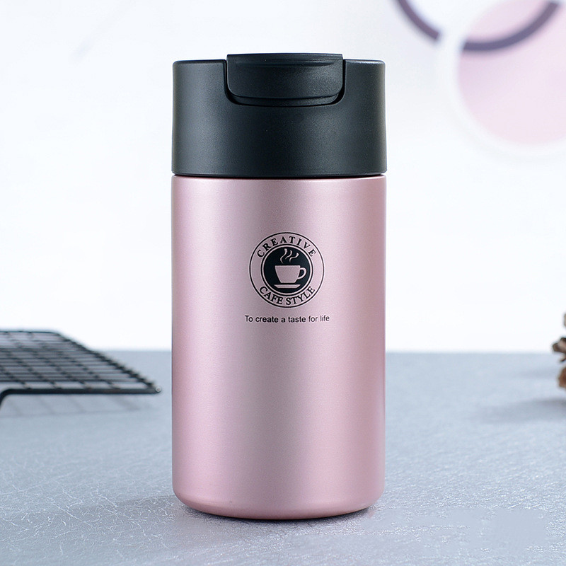 450ml Double Stainless steel 304 Coffee Mug Leak-Proof Thermos Mug Travel Thermal Cup Thermosmug For Gifts