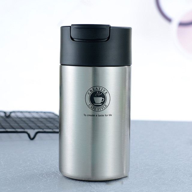 450ml Double Stainless steel 304 Coffee Mug Leak-Proof Thermos Mug Travel Thermal Cup Thermosmug For Gifts