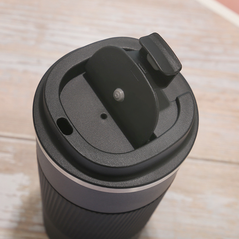 380ml Portable Stainless steel 304 Coffee Mug With Non-slip Case Thermos Mug Travel Thermal Cup Thermosmug For Gifts