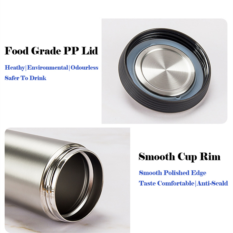 350ml 304 Stainless Steel Office Thermos Mug Coffee Cup with Lid Vacuum Flasks Leakproof Thermosmug Beer Tea Cups Water Bottle
