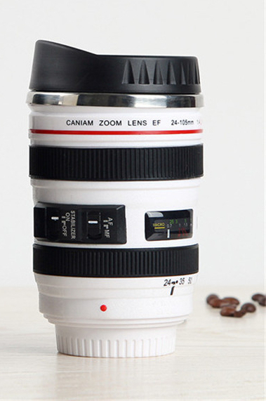 Creative Coffee Mug Stainless Steel Tea Cups Camera Lens Thermos Cup Water Bottle Thermal Mugs Insulated Tumbler Drinkware