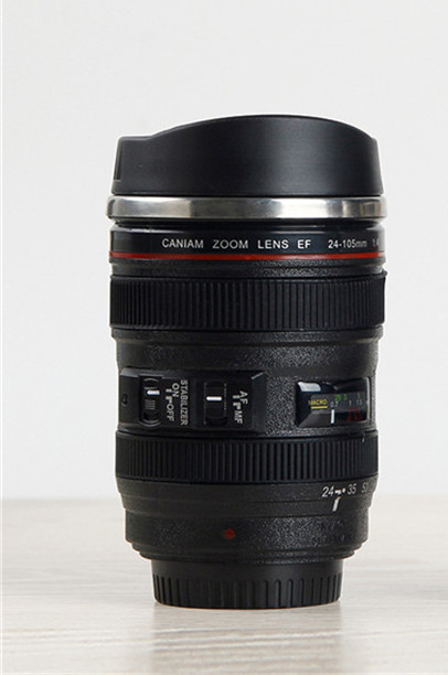 Creative Coffee Mug Stainless Steel Tea Cups Camera Lens Thermos Cup Water Bottle Thermal Mugs Insulated Tumbler Drinkware