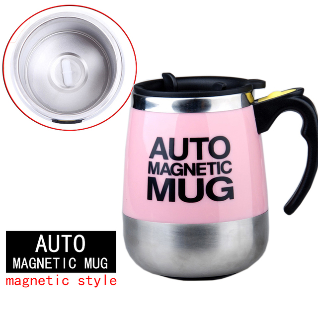 Auto Magnetic Mug Coffee Milk Mix Cups 304 Stainless Steel Tumbler Creative Electric Lazy Self Stirring Mug