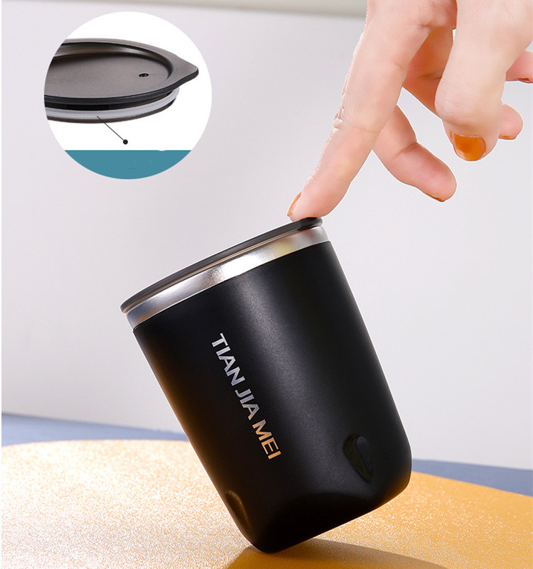 304 Stainless Steel Thermal Mug Beer Cups 300ml Couple Portable Cup for Coffee Water Bottle Vacuum Leakproof with Lids Drinkware