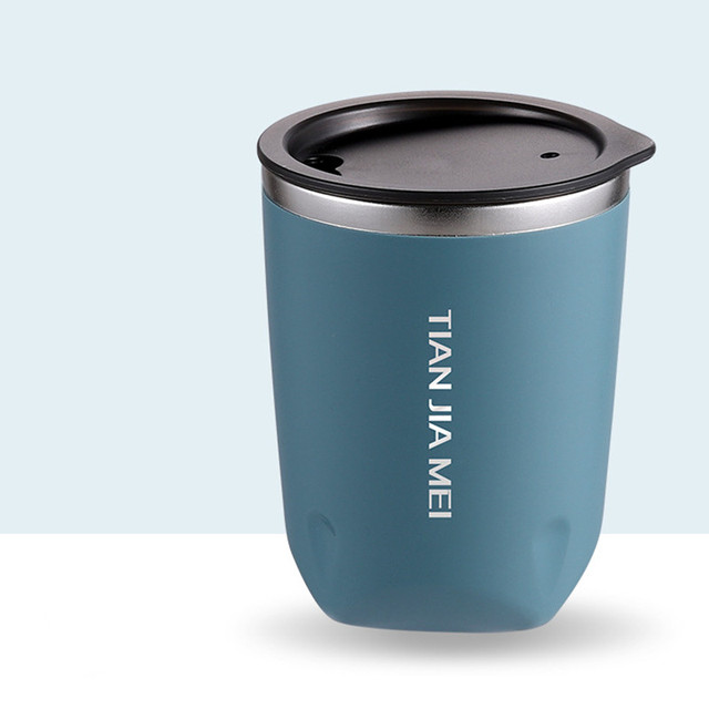 304 Stainless Steel Thermal Mug Beer Cups 300ml Couple Portable Cup for Coffee Water Bottle Vacuum Leakproof with Lids Drinkware