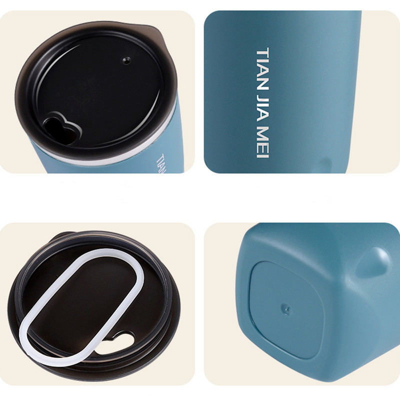 304 Stainless Steel Thermal Mug Beer Cups 300ml Couple Portable Cup for Coffee Water Bottle Vacuum Leakproof with Lids Drinkware