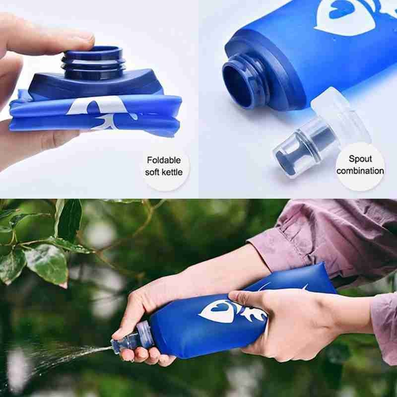 Sports TPU Collapsible Folding Soft Flask Water Bag Bladder Kettle Water  Hydration Cup Bottles Water Bottle