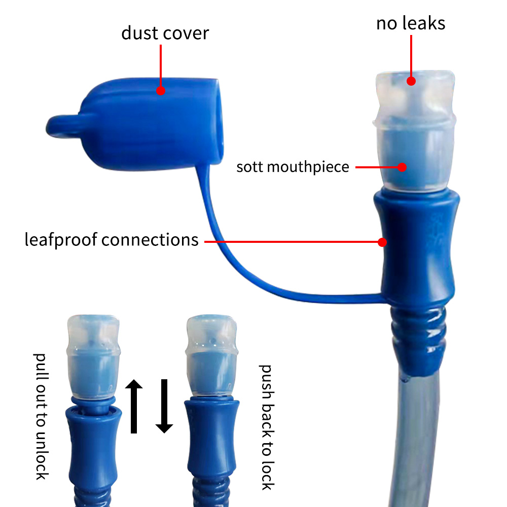 2L Leak Proof Water Reservoir Military Water Storage Bladder Bag BPA Free Hydration Pack Replacement Large Opening