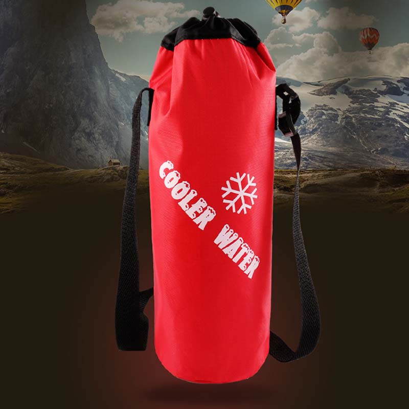 Hot sale Drawstring Water Bottle Pouch High Capacity Insulated Cooler Bag Outdoor Traveling Camping Hiking Water Bags