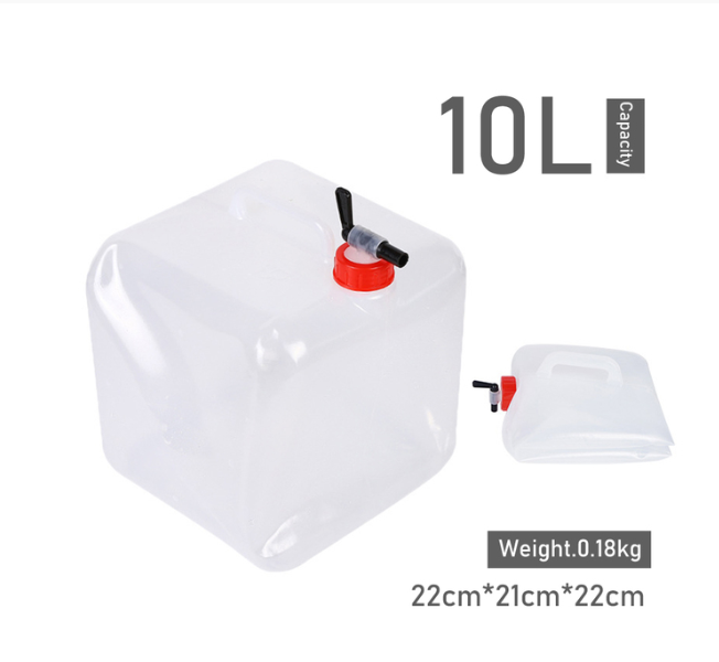 10L Water Storage Container Outdoor Hiking Foldable Drinking Bag Tank Large Fishing Camping Water Bag
