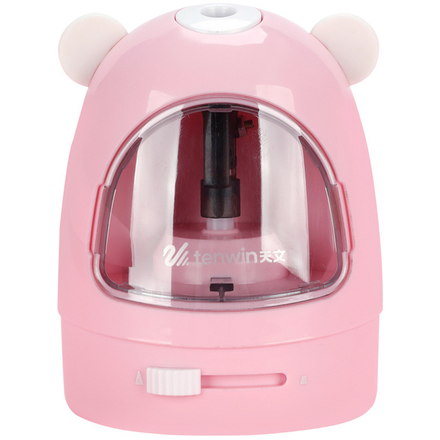 Cute Color Electric Pencil Sharpener for Kids Children Mechanical Battery Kawaii Stationery Office School Supplies