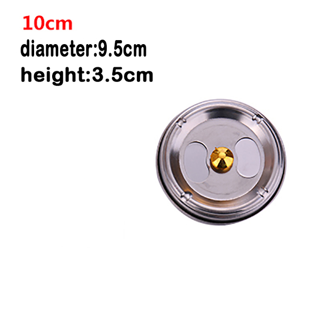 1pc Cigarette Lidded Ashtray Stainless Steel Silver Windproof Ashtray With Lid Round Shape Smoking Ash Tray