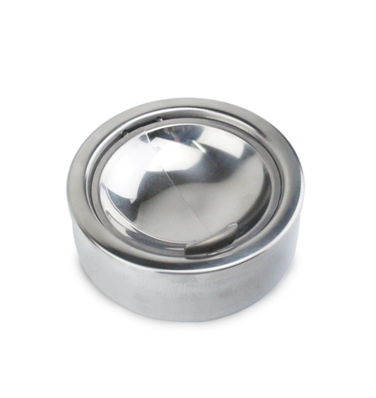 Ashtray Stainless Steel Ashtray With Lid For Cigarettes Stylish Windproof Automatical Ashtray For Outdoor Patio Indoor Decor