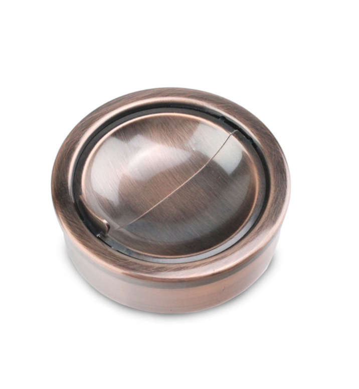 Ashtray Stainless Steel Ashtray With Lid For Cigarettes Stylish Windproof Automatical Ashtray For Outdoor Patio Indoor Decor