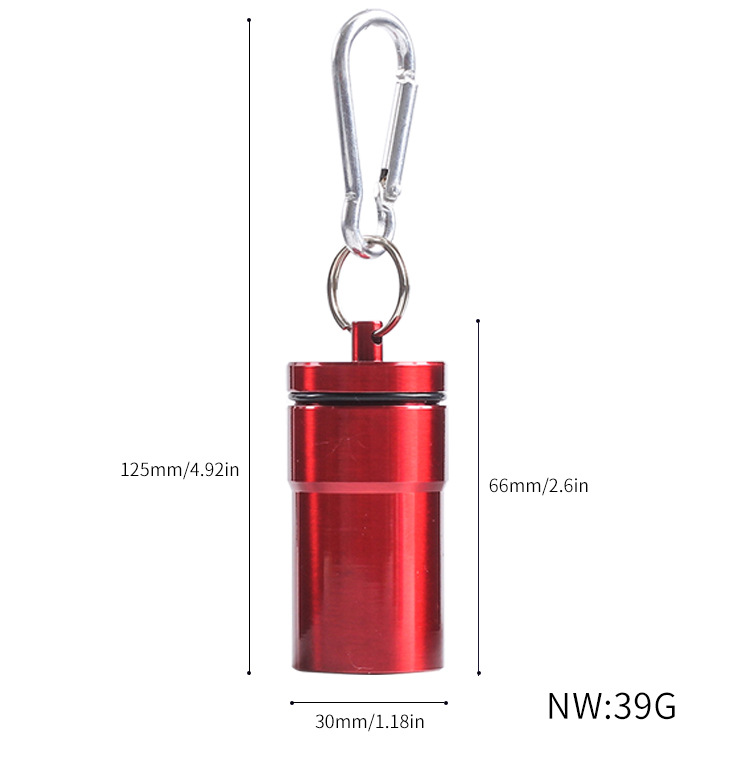 1Pcs Mini Portable Ashtray with Lid Aluminum Storage Tube Windproof Cigarettes Ashtray with Keychain Ash Holder Outdoor