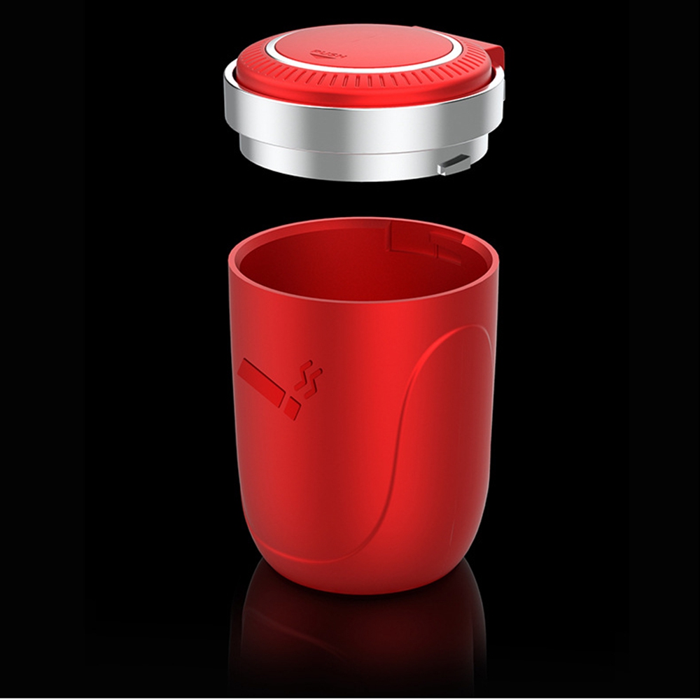 Portable LED Car Ashtray With Cover Cigarette Ash Holds Cup Indicator Ashtray Car Inside The Car multi-function Car Supplies