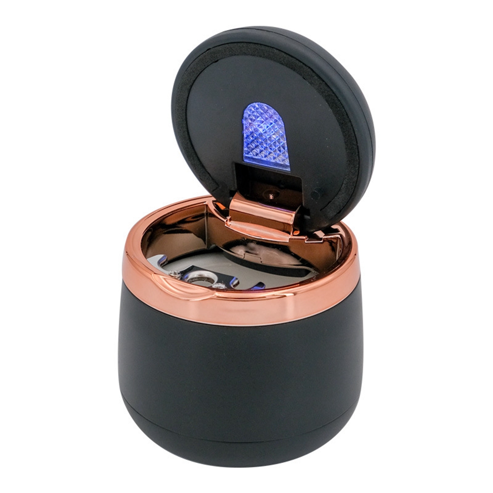 Portable Universal LED Light Car Ashtray With Cover Creative Ashtray Cigarette Holder Box Car interior Auto Accessories
