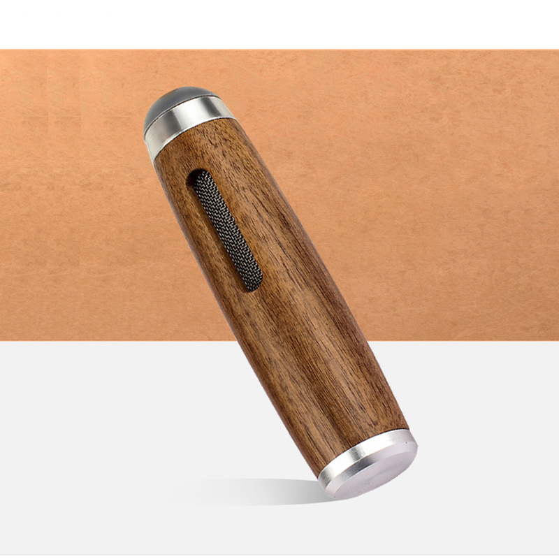 Mini Car Ashtray Anti Soot-flying Cigarette Cover Walnut Wood Special Cigarette Holder Ash Organizer Cigarette