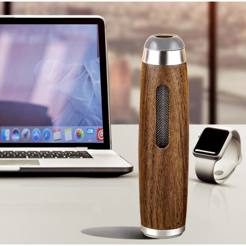 Mini Car Ashtray Anti Soot-flying Cigarette Cover Walnut Wood Special Cigarette Holder Ash Organizer Cigarette