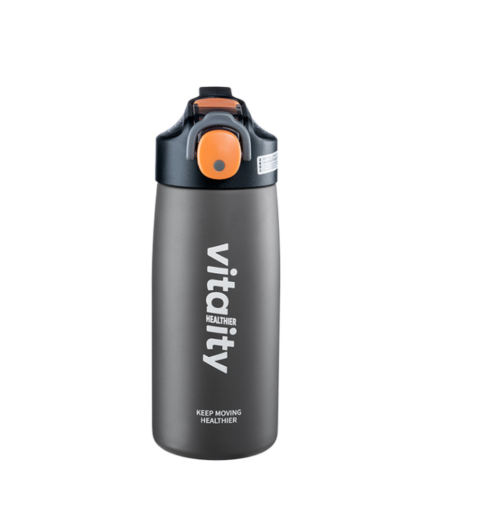 500ml Sport Thermos Water Bottle Thermo Mug Stainless Steel Vacuum Flask Mug with Straw Insulation Cup Thermoses Thermal Bottl