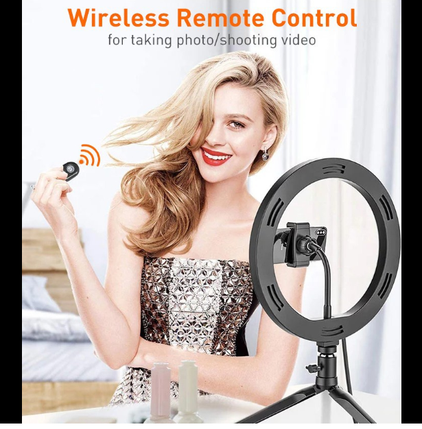 Dimmable Ring Light Selfie Profissional  Camera Phone YouTube Live Photography Lighting with Tripod Stand Makeup Photo Ring Lamp